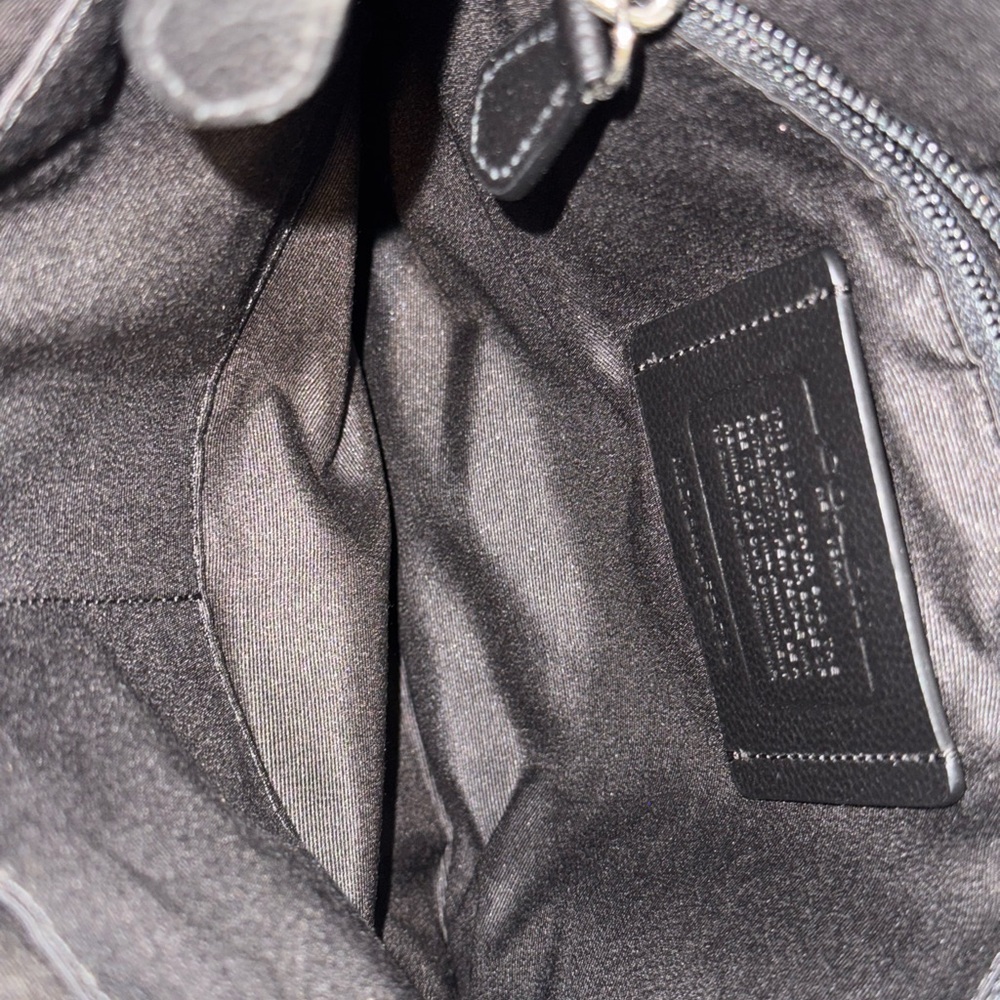 Coach Charles Leather Messenger Bag in Calf Black - Picture 5 of 5